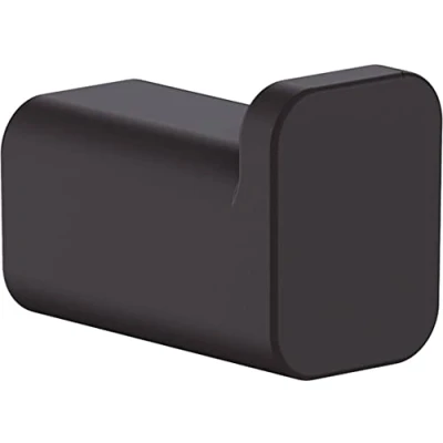 Immagine di hansgrohe AddStoris Gancio porta asciugamani singolo, nero opaco, 41742670