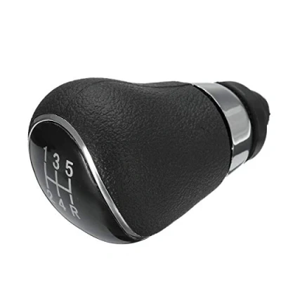Immagine di Viviance Sostituzione Manopola Cambio 5 Marce Compatibile con Ford Focus Mk2 Mk3 Fiesta Mk7 C Max FL B Mondeo Mk4 S Galaxy Kuga Nero