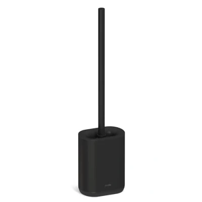 Immagine di stardis Pure Scopino per WC in silicone opaco, compatto, antibatterico, colore: nero