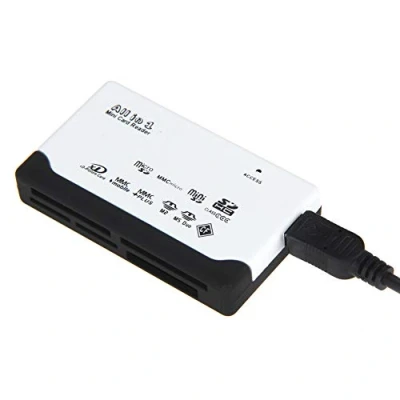 Immagine di Digiflex Lettore di Memory Card USB 2.0 Integrato per Mini SD, SDHC, M2,TF, XD, CF