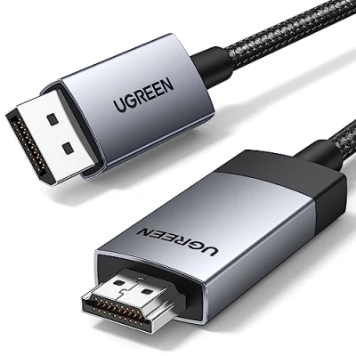 Immagine di Ugreen DisplayPort HDMI (1 m, DisplayPort, HDMI), Cavo video