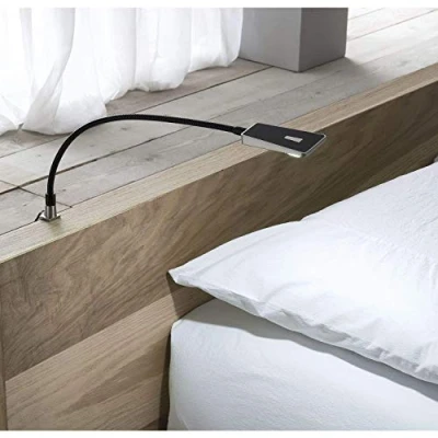 Immagine di SO TECH® LED Lampada Letto ‘Luminoso’ Nero Alimentazione inclusa