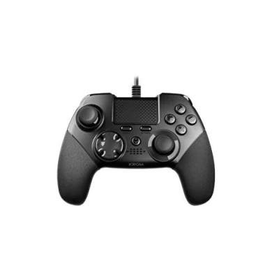 Immagine di KROM KAISER NXKROMKSR Wired Gamepad, progettato per la competizione, Joystick e trigger analogici, back stick configurabili, compatibile con PC, PS3 PS4