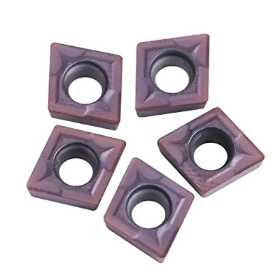 Immagine di Inserti in Metallo Duro, 10 Pezzi per Tornitura Duro CNC Lama, Utensile Tornio, CCMT060204 VP15TF, con Scatola, la Lavorazione di Acciaio Ordinario e Inossidabile or
