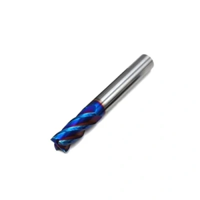 Immagine di 1pc 1 1.5 2 2.5 3 4mm 4 flauti HRC65 fresa in metallo duro lega acciaio al tungsteno frese utensili da taglio CNC(2.5X4DX50L 4F)