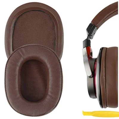 Immagine di Geekria Earpad Replacement for ATH MSR7 MSR7NC MSR7BK MSR7GM M50 Headphones Ear Pad Cushion Cups Earpads Repair Parts (Brown)