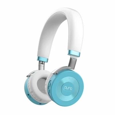 Immagine di Puro Sound Labs JuniorJam Plus cuffie con limitazione del volume per bambini, audio più sicuro proteggere l&#039;udito, Bluetooth regolabili tablet, smartphone, PC, durata della batteria
