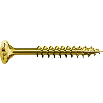 Immagine di Spax 0291020350305 Vite universale, testa svasata, taglio a croce, T STAR plus, 4CUT, filettatura parziale, zincato passivato giallo A2L, 0/1034/021/4,5/45/ /01