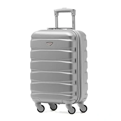 Immagine di Flight Knight Valigie Rigide in ABS Leggere con 4 Ruote, Bagaglio a mano da cabina approvato per oltre 100 compagnie aeree come EasyJet, British Airways, Ryanair, e molte altre