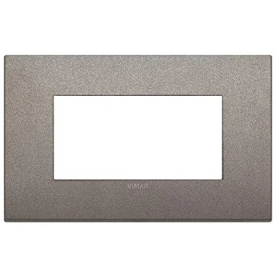 Immagine di Vimar Serie Arke Cornice classica 4 moduli metallo titanio opaco