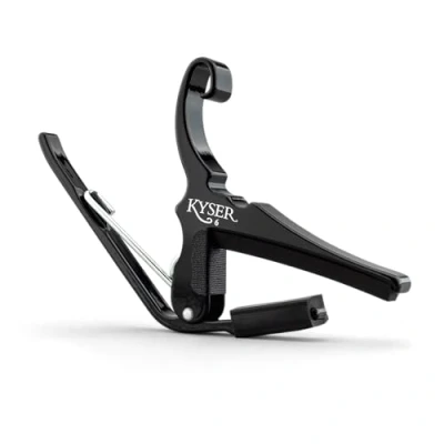 Immagine di Kyser Quick Change Capotasto per chitarra acustica a sei corde, Nero, KG6B
