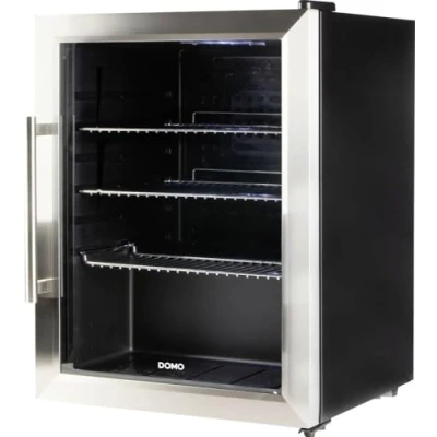 Immagine di DOMO DO91609BK Frigo per feste ERP: D (A G) 60 l Stand alone Nero, Acciaio inox (spazzolato)