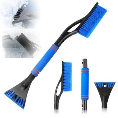Immagine di Gxlaihly Raschietto per Ghiaccio e Spazzola da Neve 2 in 1,Spazzola Auto,Raschietto Auto,per Auto Staccabile Scopa Rimozione (Blu)