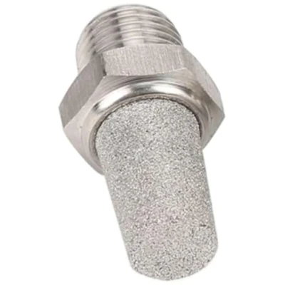 Immagine di Silenziatore pneumatico VA in acciaio inox 1/8&quot; 1/4&quot; 3/8&quot; 1/2&quot; V2A (3/8&quot;)
