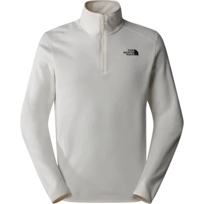Immagine di The North Face Glacier 1/4 ZIP Felpa in pile White dunenpf, Uomo, Taglia: Small, dune npf