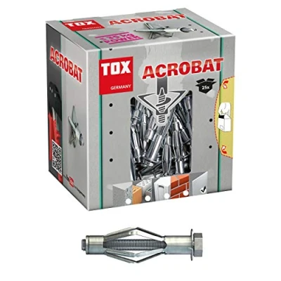 Immagine di TOX Tassello in metallo per intercapedini Acrobat M8x55mm, 25 pz, 035101171