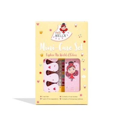 Immagine di Miss Nella KIT UNGHIE: Set accessori per unghie bambini adesivi unghie, tatuaggi, una lima e separatori di dita, tutti progettati le piccole mani piedi dei