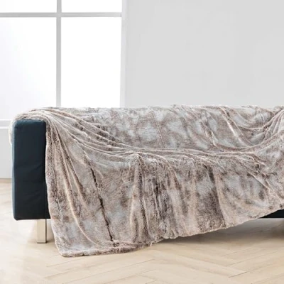 Immagine di Douceur d&#039; Interno Plaid, Poliestere, Chocó, 220 x 180 cm