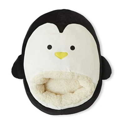 Immagine di Balvi Scaldapiedi Pingu Colore Nero Mantenere i Piedi Caldi Borsa Morbida e Confortevole, con Un Dive
