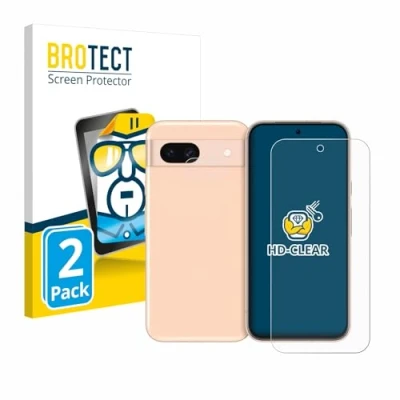Immagine di brotect Pellicola Protettiva per Google Pixel 8a (Fronte+Fotocamera) Protezione Schermo (2 Pezzi) [Trasparente, Anti Impronte]