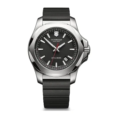 Immagine di Victorinox Orologio Uomo I.N.O.X. Ø 43 mm, Swiss Made, Quarzo Analogico, Impermeabile fino a 200 m, Vetro Zaffiro, Cinturino in Caucciù, Nero