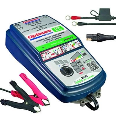 Immagine di TecMate OptiMate Lithium 8s 5A, TM 280, Caricatore e mantenitore ermetico di carica con recupero batteria a dieci fasi da 25.6V/26.4V 5A