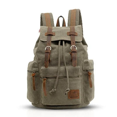 Immagine di FANDARE Retro 15.6 Pollici Portatile Laptop Notebook Zaino Studente di Viaggio Viaggi Esterno Scuola Borsa a Zainetto Daypack Tela