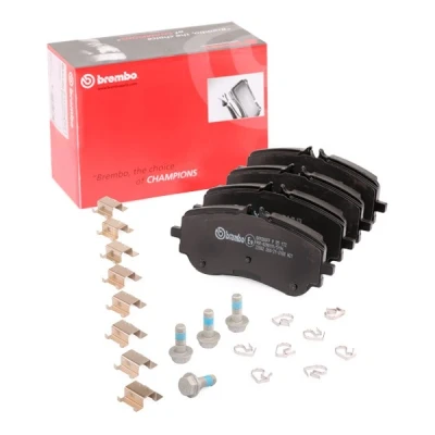 Immagine di BREMBO P 85 172 Kit pastiglie freno senza contatto segnalazione usura con bulloni pinza accessori VOLKSWAGEN: Crafter Van, Amarok Pick up