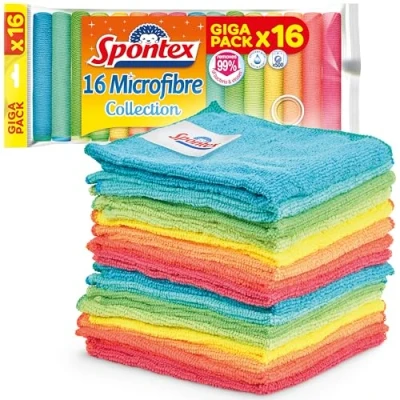 Immagine di Spontex Microfibre Collection, 16 panni multiuso