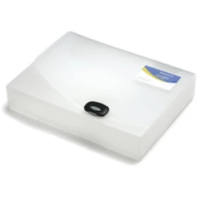 Immagine di Rapesco 0711 Valigetta/Cartellina con Pulsante Clip, A4, Capacità 40 mm, Trasparente