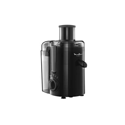 Immagine di Moulinex Frutelia + Centrifuga, Prepara Succhi di Frutta Fresca, Potenza 350W, 2 Velocità e Funzione a Impulsi, Centrifuga con Filtro in Acciaio Inox, JU3708