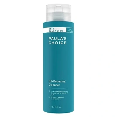 Immagine di Paula’s Choice SKIN BALANCING Detergente Viso Struccante Schiumogeno Rimuove Eccesso Sebo Combatte Punti Neri con Aloe Vera Pelli Miste o Grasse 473 ml