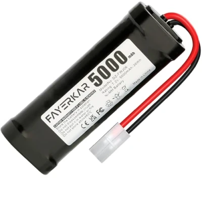 Immagine di Fayerkar 7.2V 5000mAh NiMH Batteria RC per Auto Camion Boot Elicottero LKW Truggy Hobby
