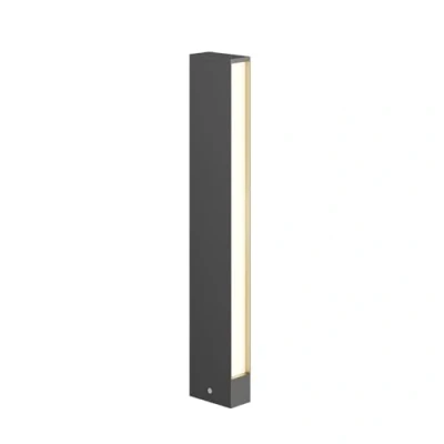 Immagine di lampada LED da esterni &#039;Lirka&#039; (Moderno) colore Grigio, in Alluminio (2 luci, lampadina inclusa) di Lucande lampioncino, paletto luminoso, viale, lampione