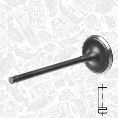 Immagine di ET ENGINETEAM VI0150 Valvola aspirazione 31,5mm Lato KIA: RIO 3, cee‘d I Hatchback, SOUL 2, HYUNDAI: i30 Station Wagon, ix35