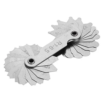 Immagine di Calibro del raggio R0.3 1.5/R1 6.5/R7 14.5/R15 25//R25 50/R52 100MM strumenti di misura altri raccordo in acciaio inossidabile(R1 6.5MM)