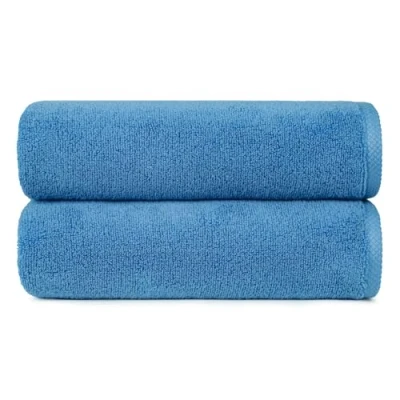 Immagine di Amazon Basics 2 Asciugamano da bagno asciugatura rapida, unità, Blu Lago, 140 x 70 cm