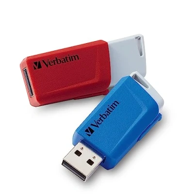 Immagine di Verbatim V Store N CLICK Chiavetta USB 32 GB Rosso, Blu 49308 3.2 Gen 1 (USB 3.0)