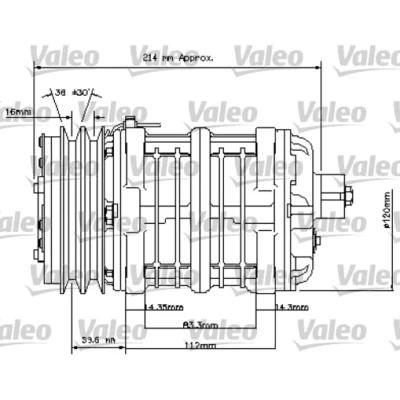 Immagine di Compressore, Climatizzatore VALEO 815837