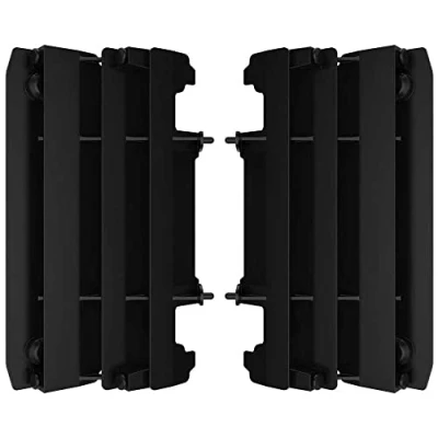 Immagine di POLISPORT 8985500003 Set di griglie per radiatore in polipropilene resistente e durevole senza hardware compatibile con le moto Yamaha colore nero
