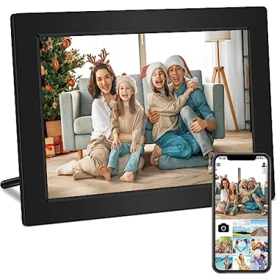 Immagine di Lipa Cornice digitale X80 10.1 Inch Frameo App per foto con Wifi Cornici digitali Montaggio a parete Android 11 Touch screen IPS 32 GB Bluetooth e