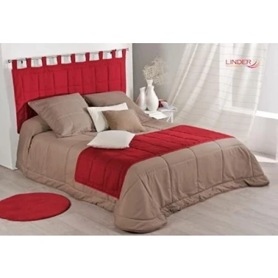 Immagine di Linder Testiera imbottita per letto, modello Monaco, in poliestere e cotone, 85 x 160 cm, cotone bianco, rif. 0509/29/807/160