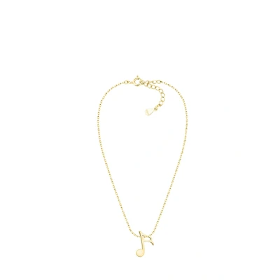 Immagine di Sofia Milani Collana da Donna in Argento 925 Placcata Oro Ciondolo a Musica Quarto di Nota N0589
