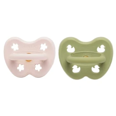 Immagine di HEVEA Ciuccio ortodontico in gomma naturale, 3 36 mesi, design igienico per neonati e bambini, senza BPA, morbido resistente, confezione da 2 (københavn)
