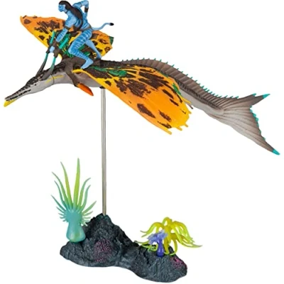 Immagine di McFarlane Toys, Disney Avatar, World of Pandora Skimwing e Jake Sully Avatar Movie Action Figure Set, Toys Collectible Età 8+, Nero, Taglia unica 16402