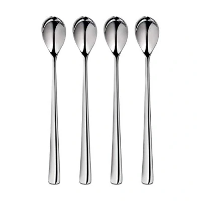 Immagine di Robert Welch Malvern luminoso Set di 4 cucchiaini da tè a manico lungo In confezione regalo