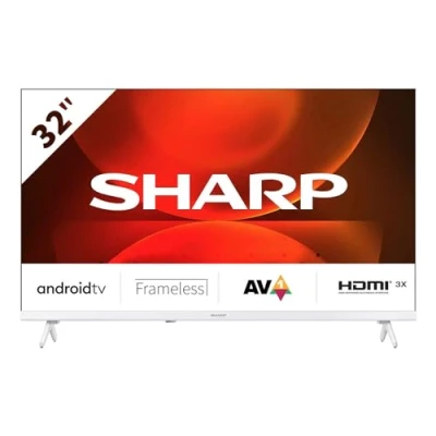 Immagine di Sharp 32FH2EA 32&quot;&quot;&quot;&quot; ANDROID TV LED HD FRAMELESS AUDIO DOLBY DIGITAL+ / DTS CHROMECAST WHITE IT&#039;]&quot;Actual color: [&#039;multicolore&#039;] matches with predicted , 5905683270304