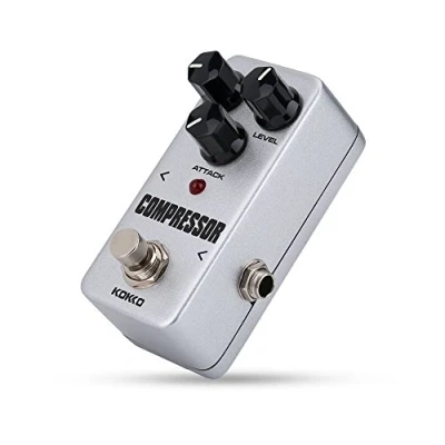 Immagine di Pedale Effetto Compressore Dinamico a Mini Effetti Circuito Completamente Analogico per Chitarra Elettrica