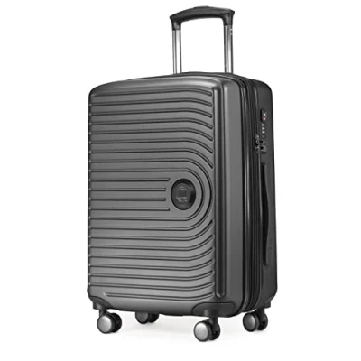 Immagine di HAUPTSTADTKOFFER Mitte Bagaglio a Mano 55x40x23, TSA, 4 Ruote, Valigia da Viaggio, Rigida, con Rotelle, Mano, Grafite