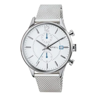 Immagine di Breil Orologio UOMO CONTEMPO quadrante MONO COLORE BIANCO movimento CRONOGRAFO QUARZO e BRACCIALE ACCIAIO ARGENTO TW1648
